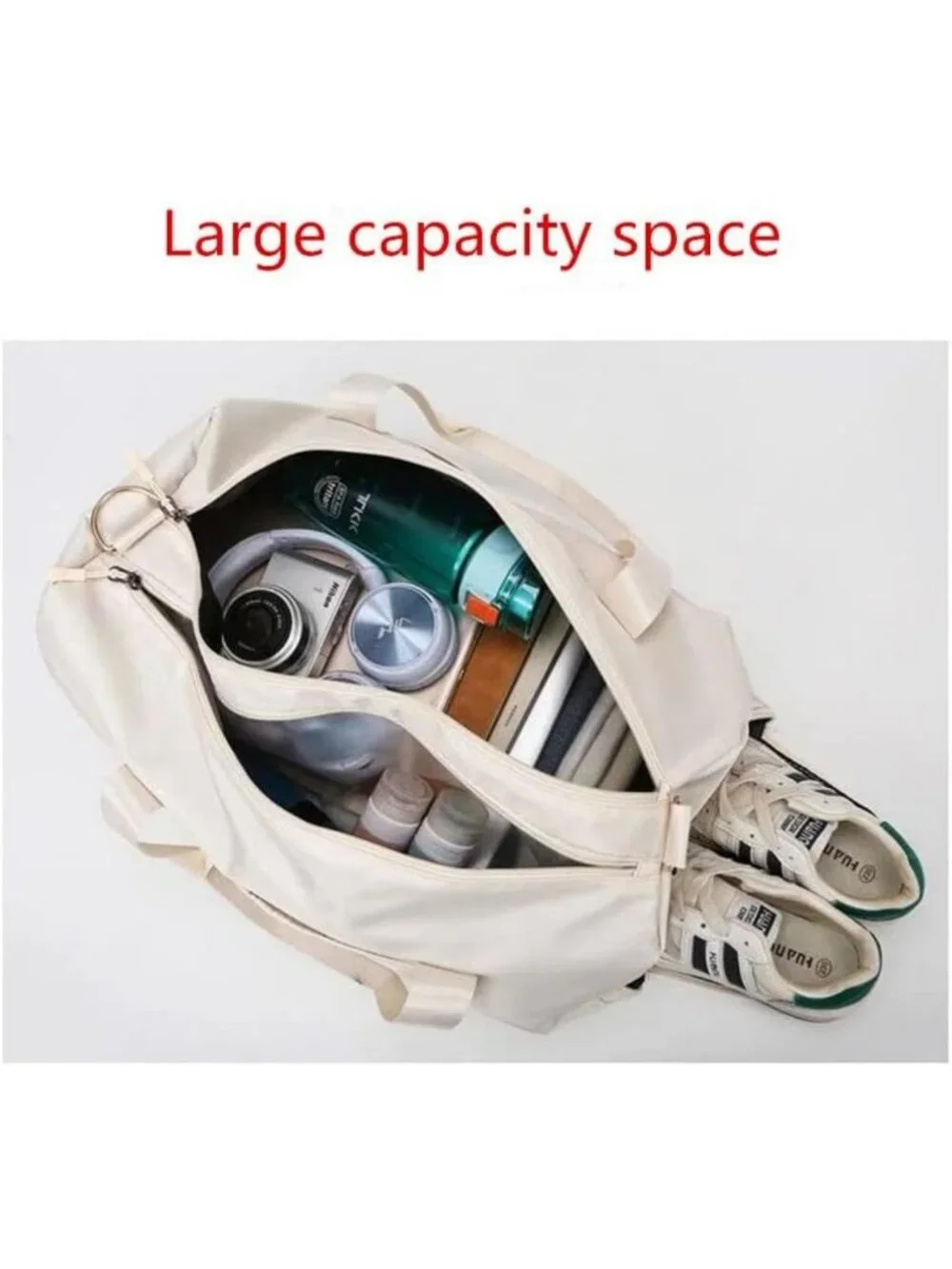 Unisex Travel Tote Bag with Shoe Compartment | Gym, Weekend, Overnight Duffel